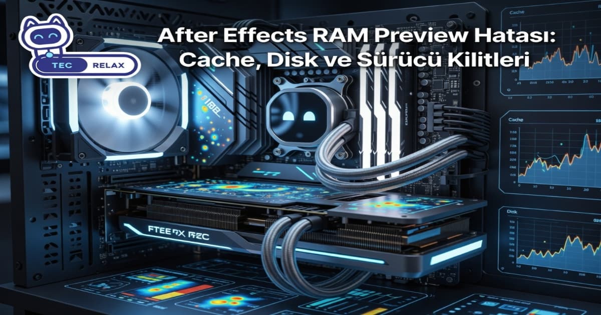 After Effects RAM Preview Hatası: Cache, Disk ve Sürücü Kilitleri