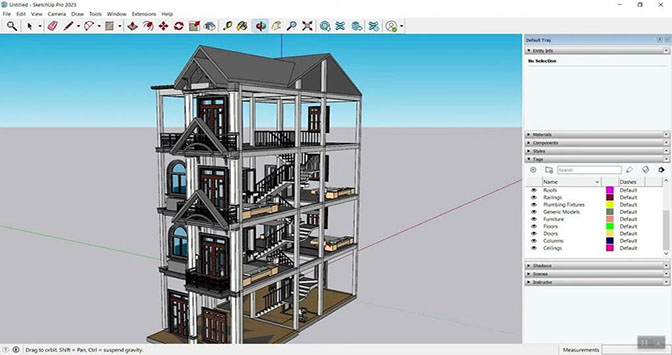 SketchUp Pro 2023 İndir – Full PC ekran görüntüsü İndir - TecRelax Ücretsiz Yazılım